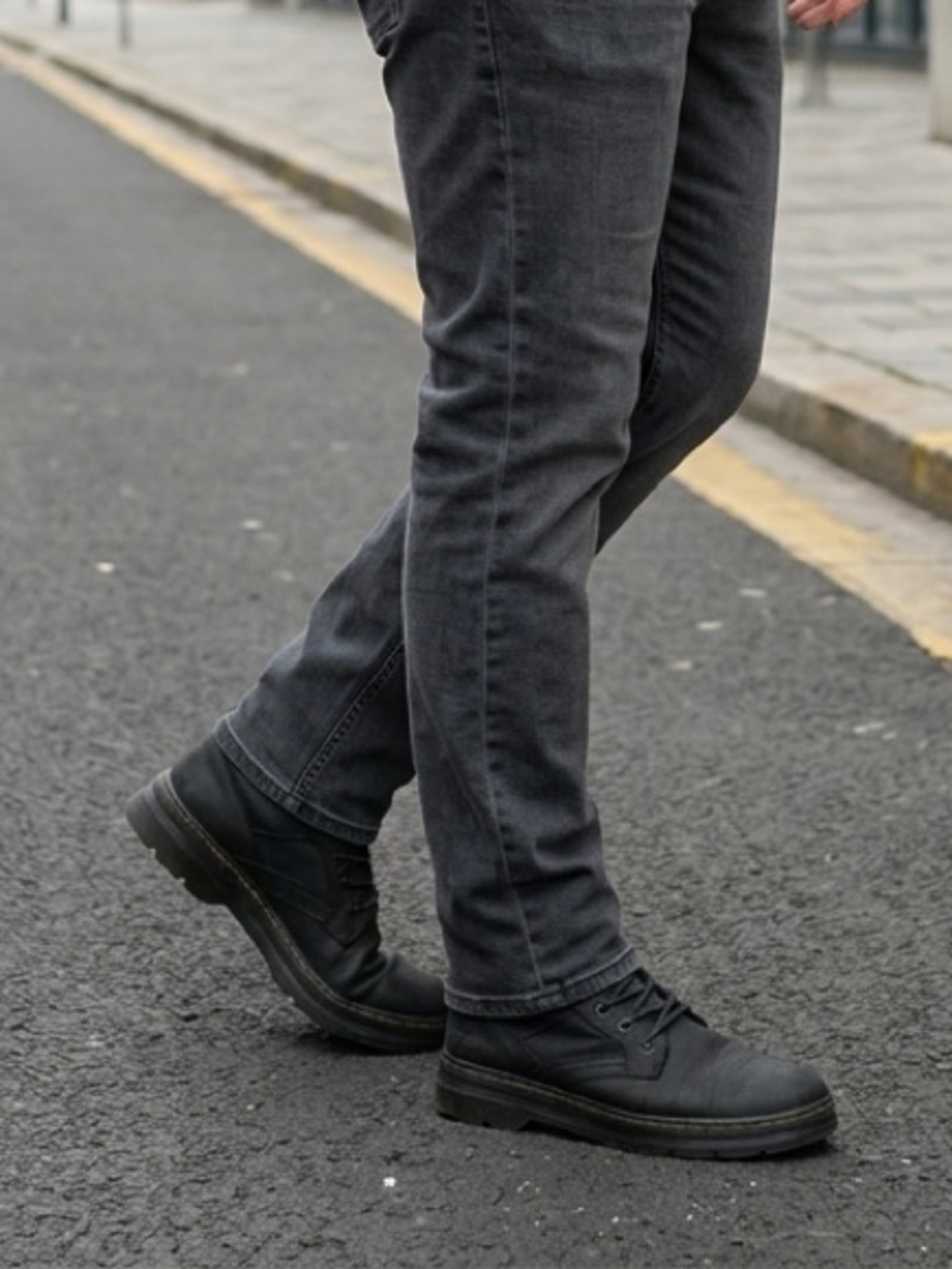 Dr. Martens Iowa Black Waterproof Combat Boots Leather